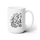 Rise & Reign Fenrir Viking Wolf Mug – 15oz Norse Mythology Coffee Cup | Valhalla Gift for Him | Odin Pagan Norse Tea Mug