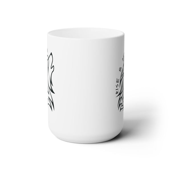 Rise & Reign Fenrir Viking Wolf Mug – 15oz Norse Mythology Coffee Cup | Valhalla Gift for Him | Odin Pagan Norse Tea Mug