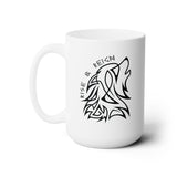 Rise & Reign Fenrir Viking Wolf Mug – 15oz Norse Mythology Coffee Cup | Valhalla Gift for Him | Odin Pagan Norse Tea Mug