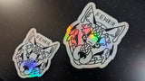 Fenrir Norse Wolf Sticker – Viking Rune Decal for Laptop, Water Bottle, or Journal | Holographic or White Finish