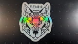 Fenrir Norse Wolf Sticker – Viking Rune Decal for Laptop, Water Bottle, or Journal | Holographic or White Finish
